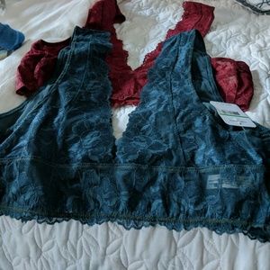 Free People lace bralettes
